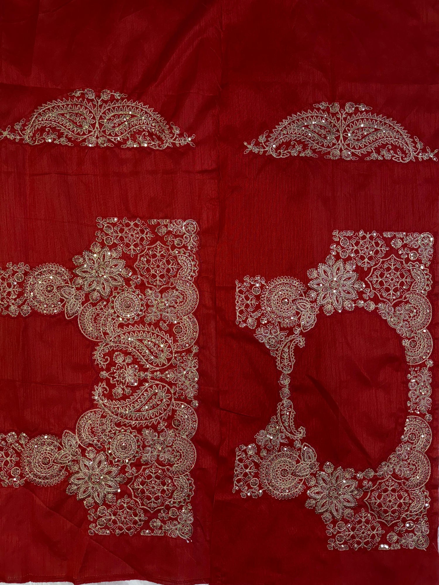 Premium Soft Zipsy Silk Saree with Sequins & Dori Embroidery