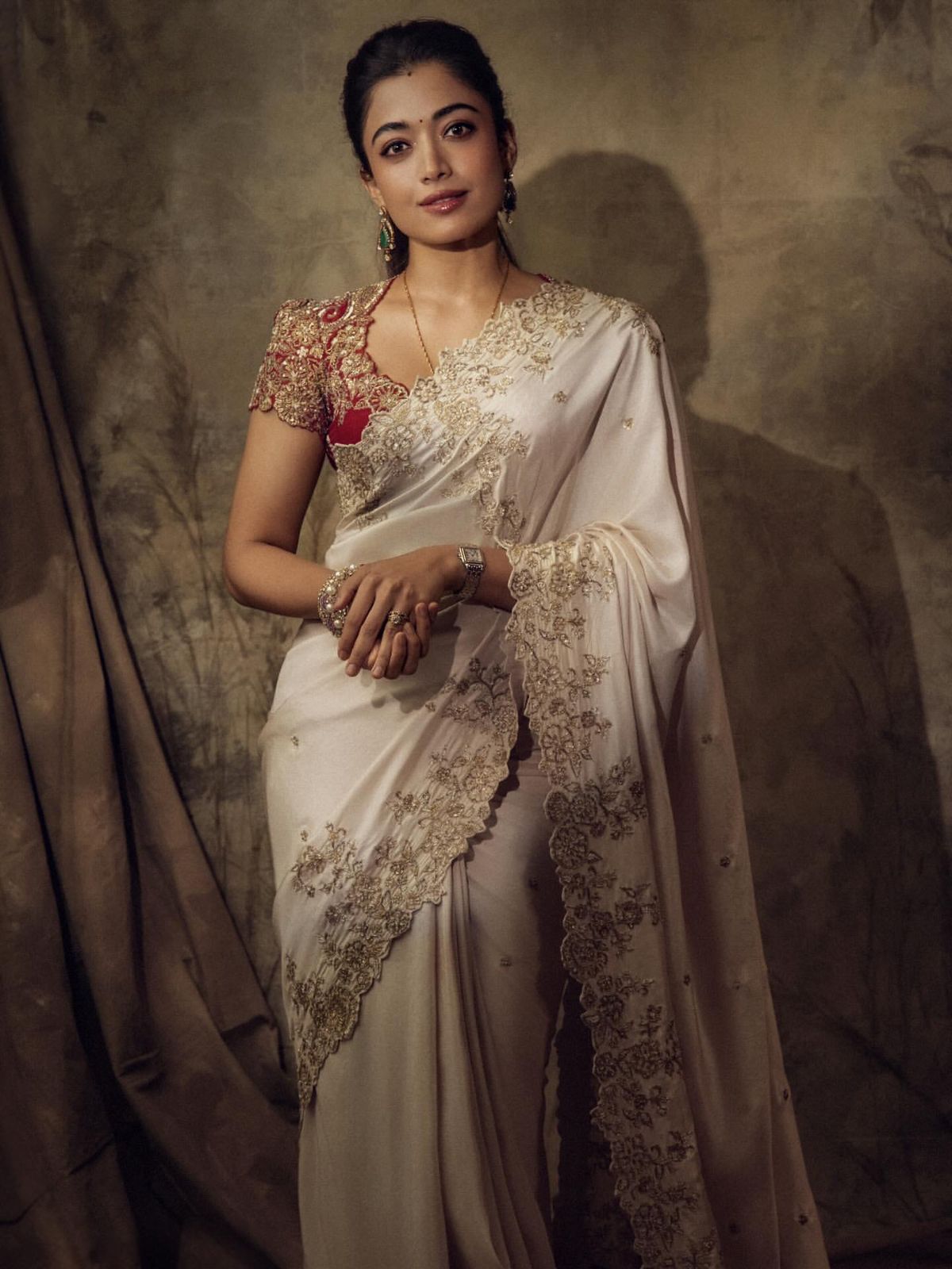 Premium Soft Rangoli Silk Saree with Sequins Embroidery Work