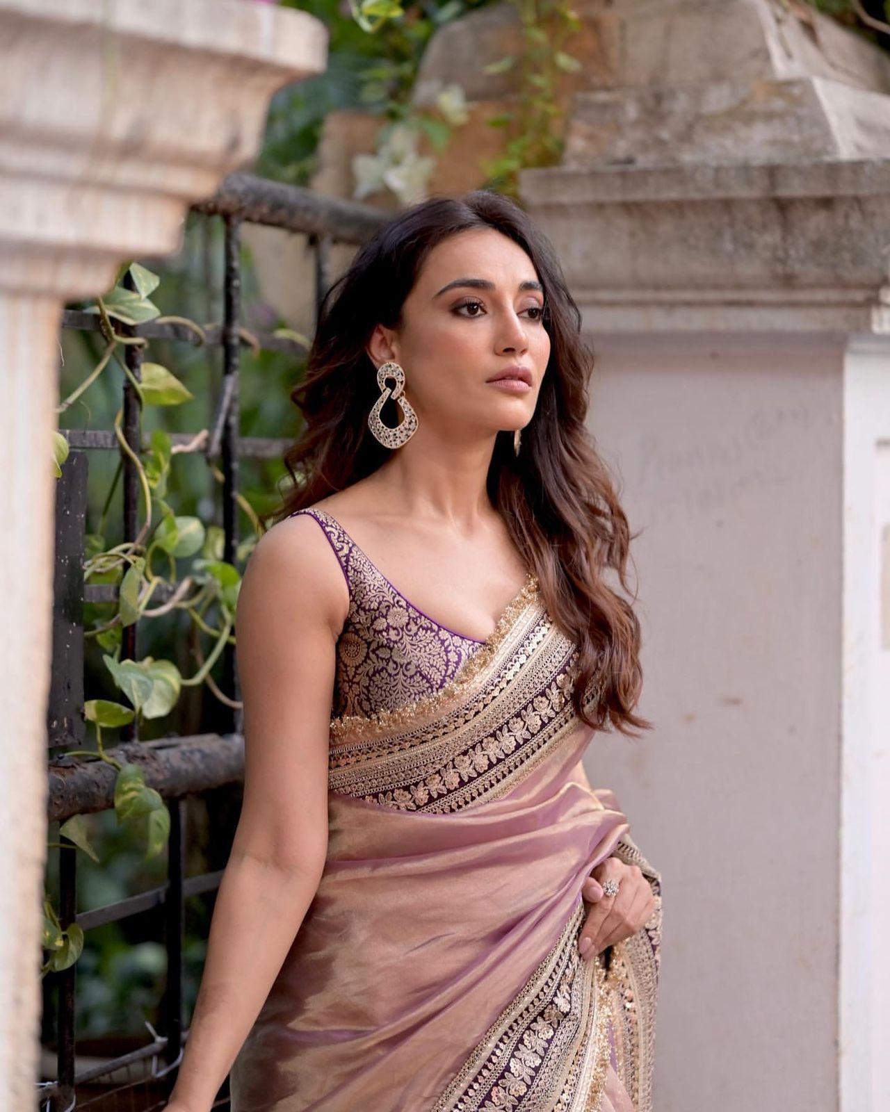 Premium Soft Twill Net Saree with Sequins & Dori Embroidery
