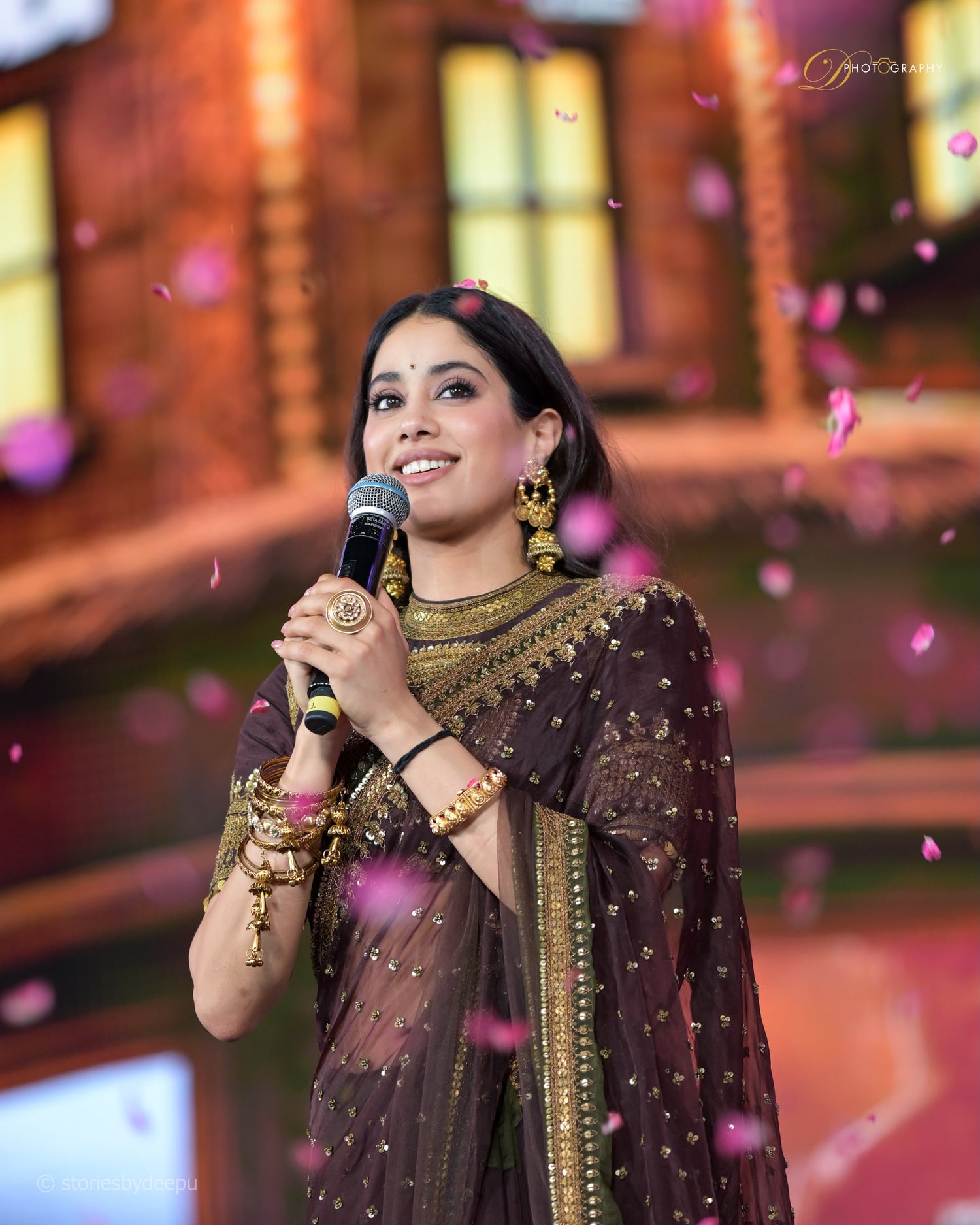 Premium Soft NC Twill Saree with Sequins & Cording Embroidery